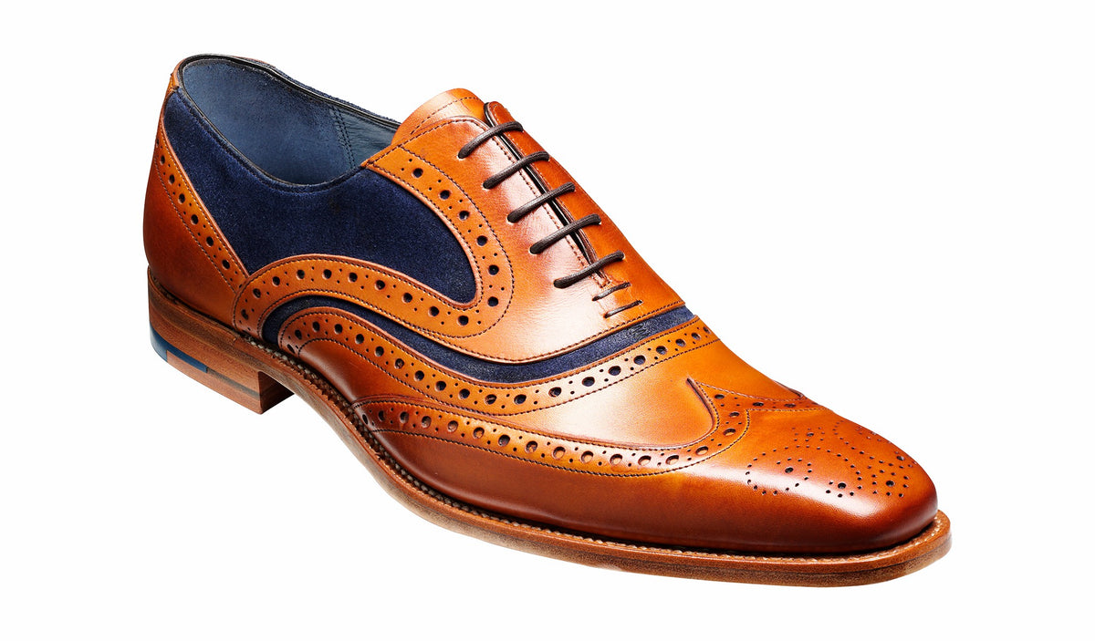 McClean - Cedar Calf / Blue Suede | Barker Shoes