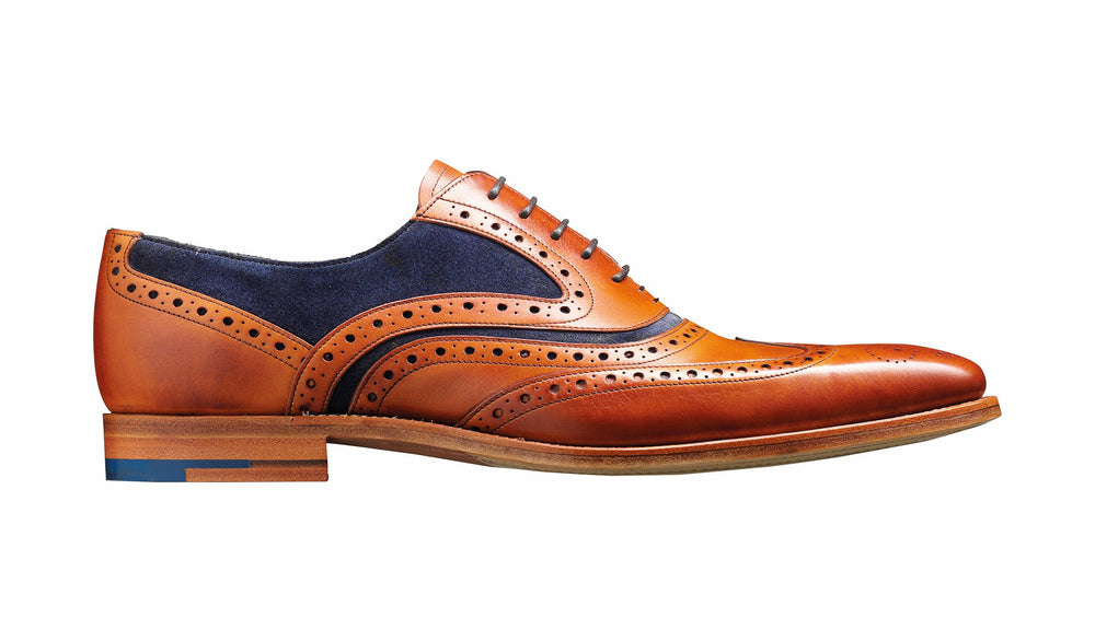 McClean - Cedar Calf / Blue Suede | Barker Shoes