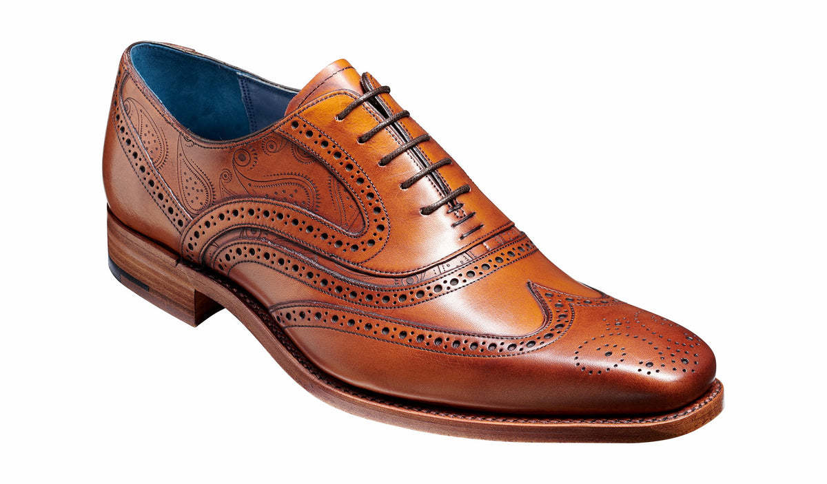 McClean - Antique Rosewood Paisley Mens Brogue Shoe | Barker Shoes