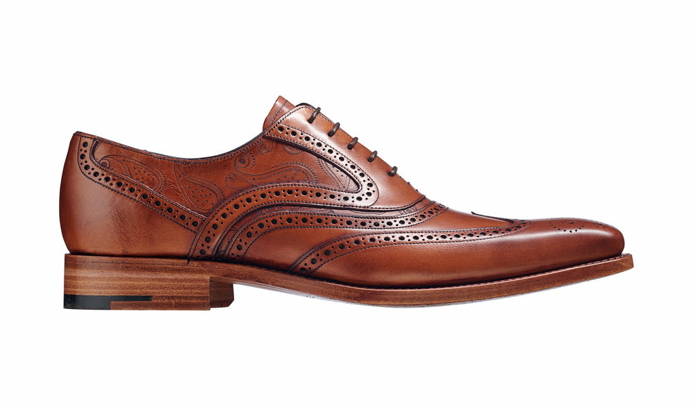 McClean - Antique Rosewood Paisley Mens Brogue Shoe | Barker Shoes