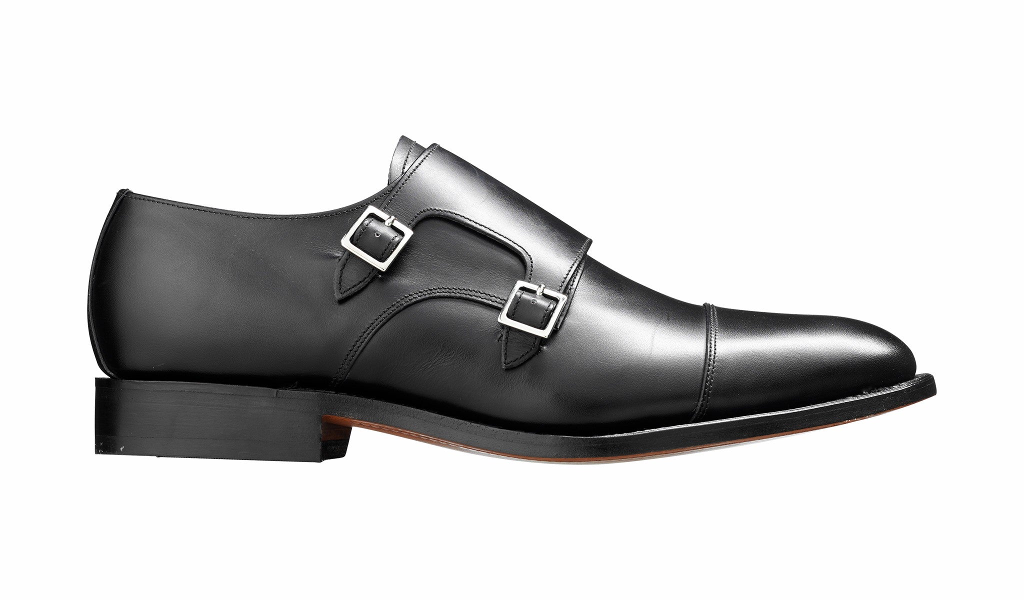 Tunstall - Black Calf Monk Strap | Barker Shoes