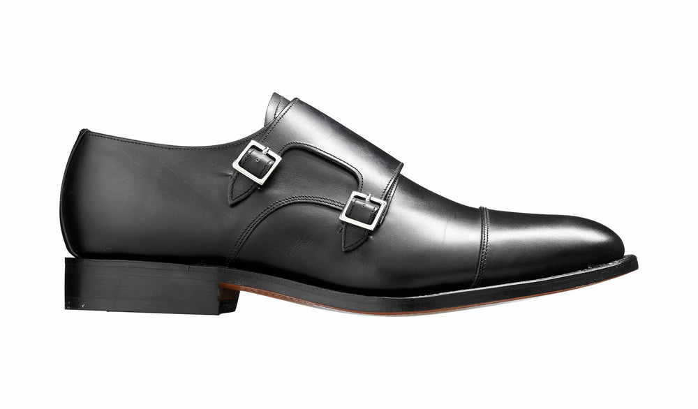 Tunstall - Black Calf Monk Strap | Barker Shoes