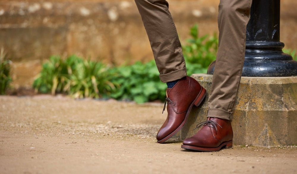 Orkney - Cherry Grain Chukka Boot | Barker Shoes