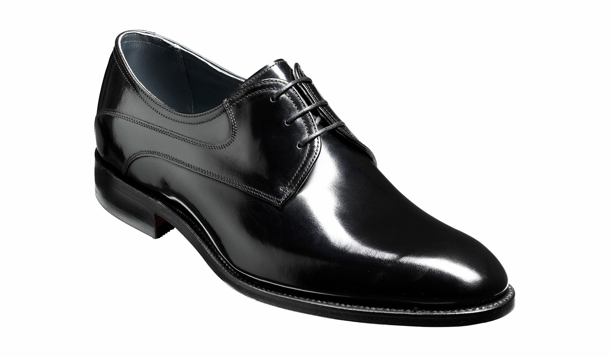 Wickham - Black Hi-Shine Derby | Barker Shoes