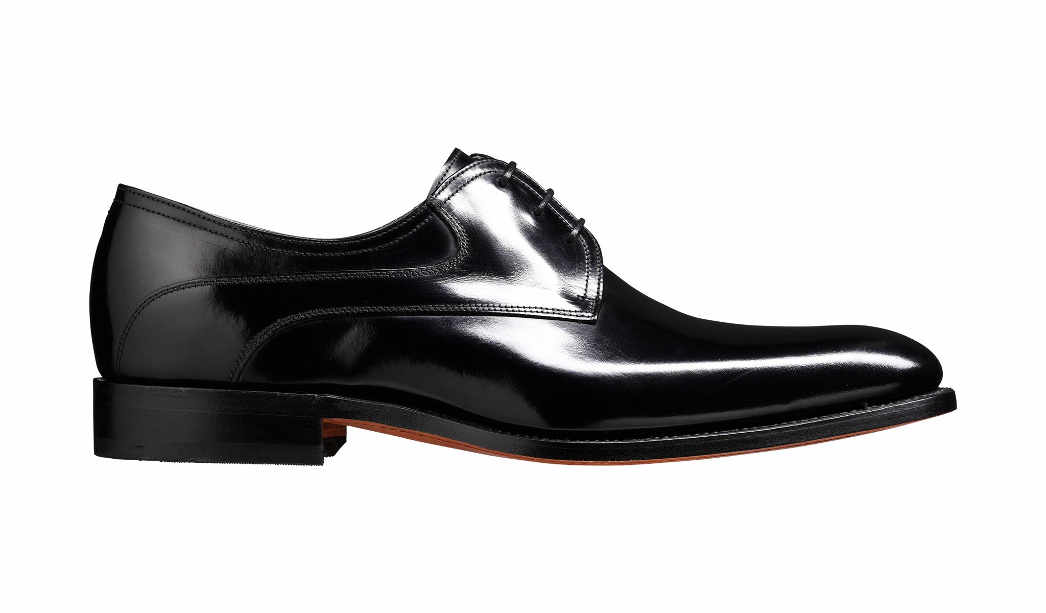 Wickham - Black Hi-Shine Derby | Barker Shoes