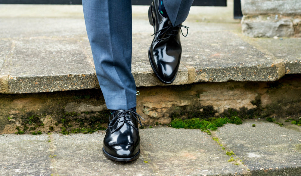 Wickham - Black Hi-Shine Derby | Barker Shoes