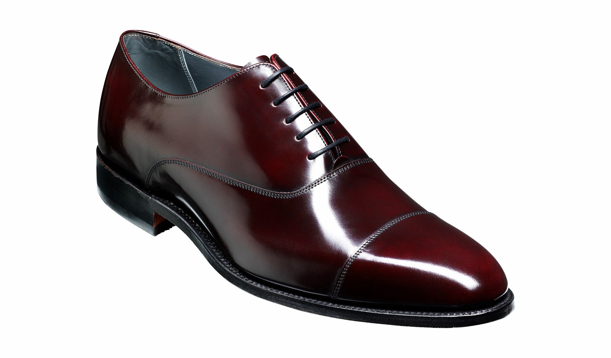 Winsford - Burgundy Hi-Shine Oxford | Barker Shoes