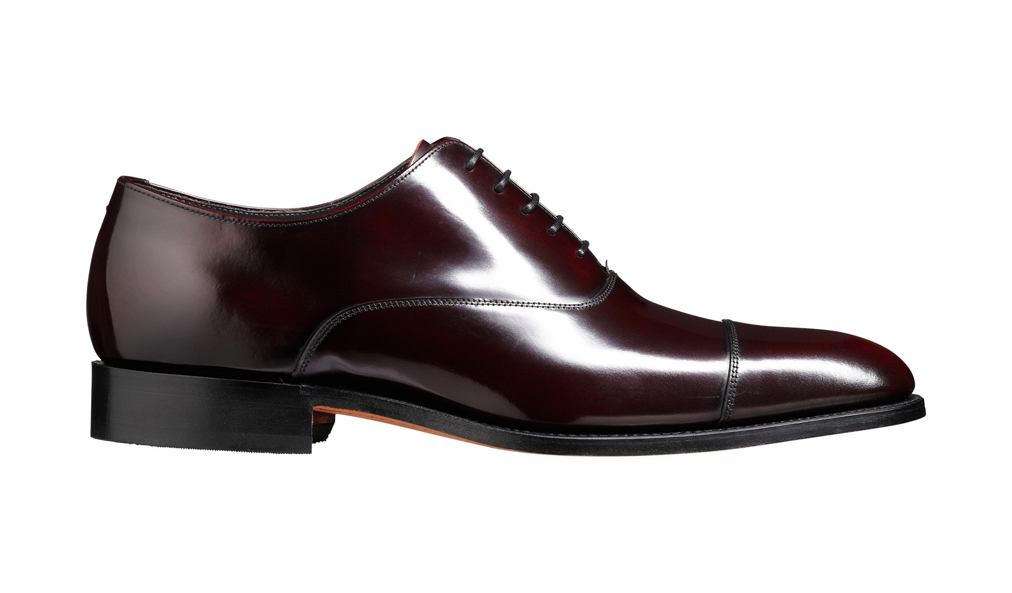 Winsford - Burgundy Hi-Shine Oxford | Barker Shoes
