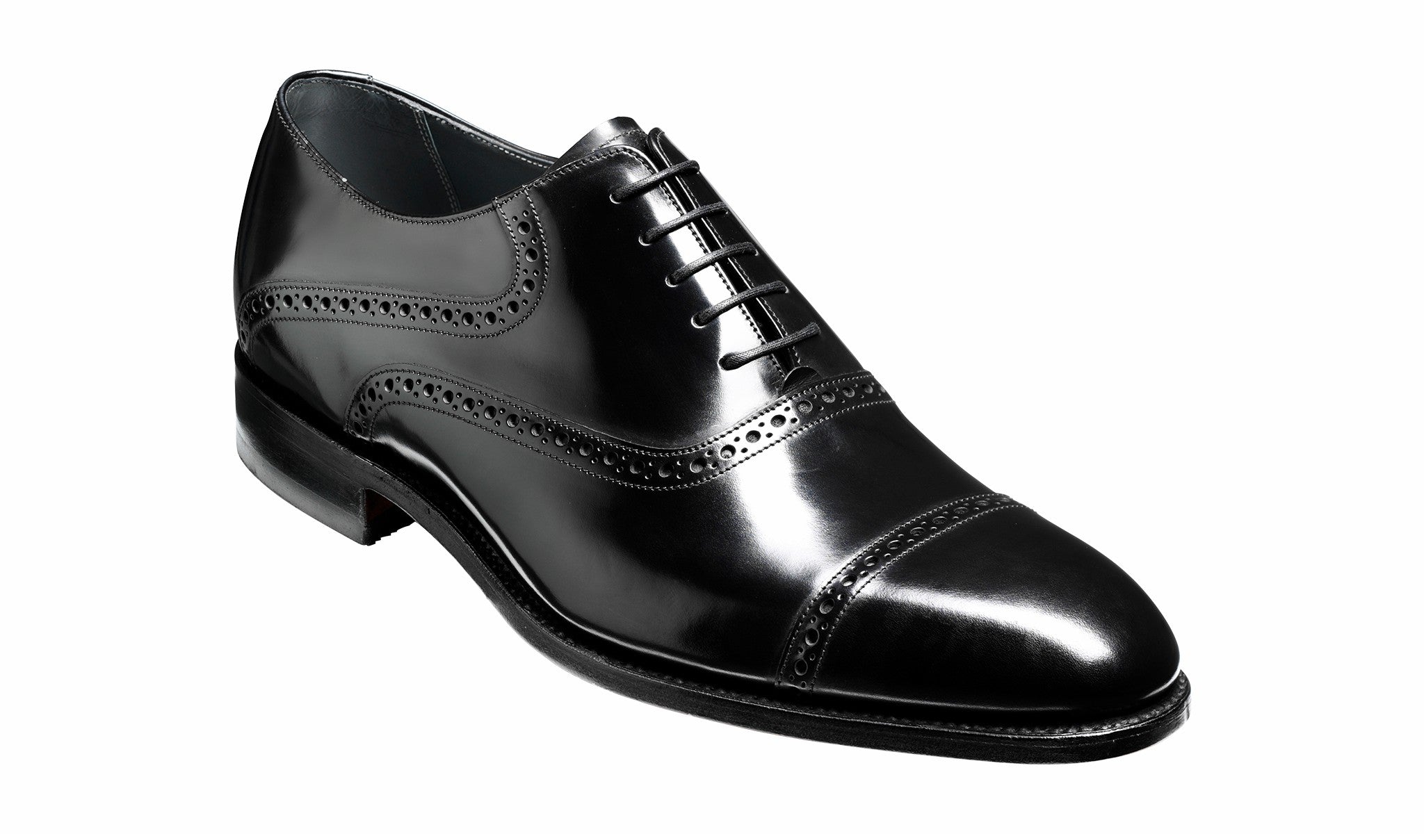 Wilton - Black Hi-Shine Oxford | Barker Shoes