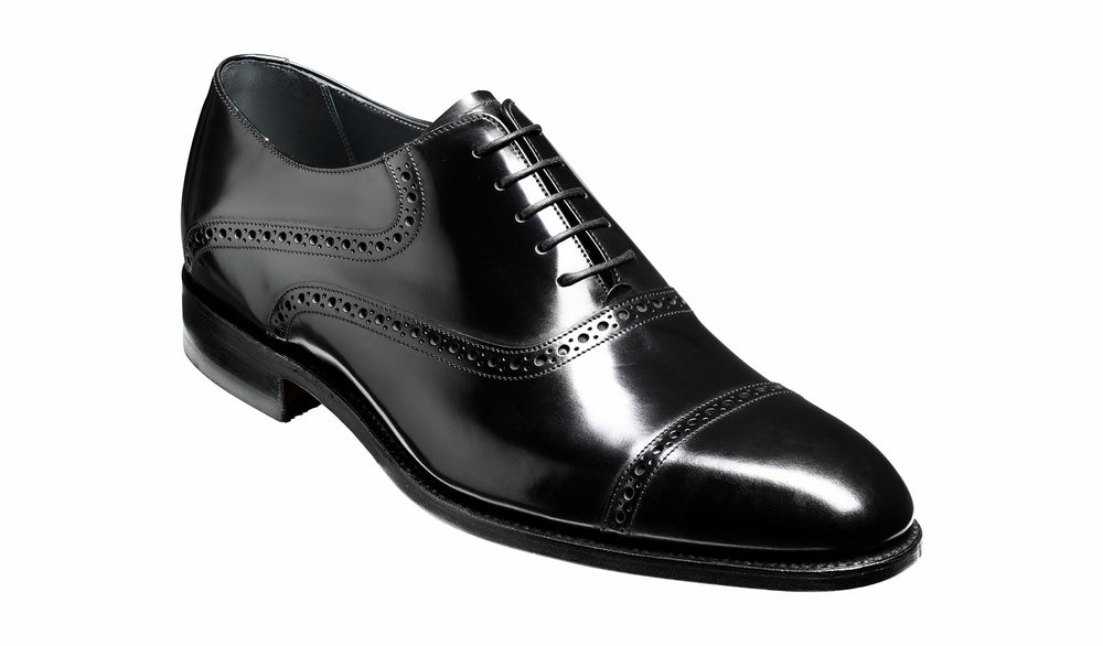 Wilton - Black Hi-Shine Oxford | Barker Shoes