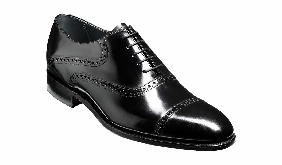 Wilton - Black Hi-Shine Oxford | Barker Shoes