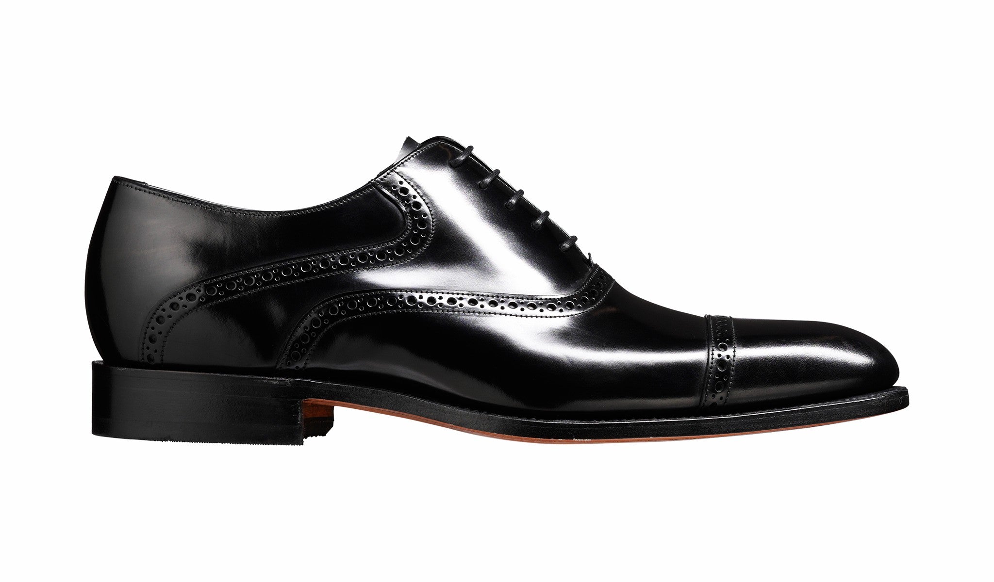 Wilton - Black Hi-Shine Oxford | Barker Shoes