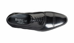 Wilton - Black Hi-Shine Oxford | Barker Shoes