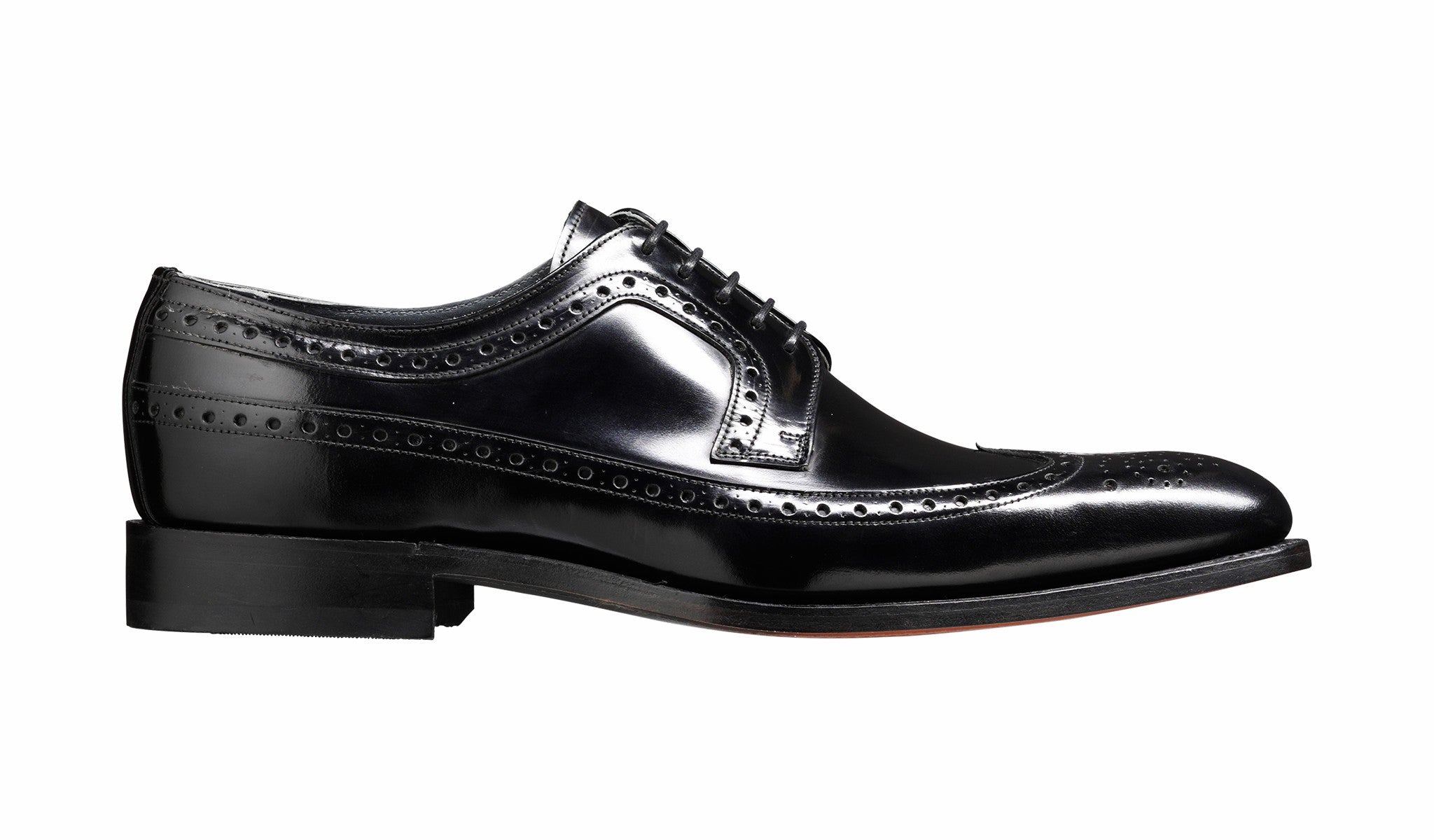Woodbridge - Black Hi-Shine Derby | Barker Shoes