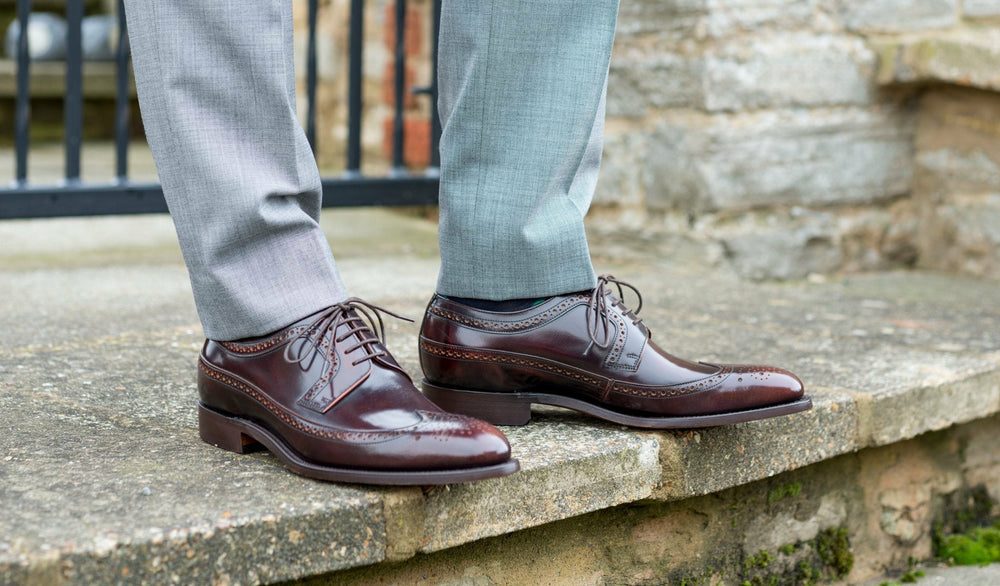 Woodbridge - Black Hi-Shine Derby | Barker Shoes