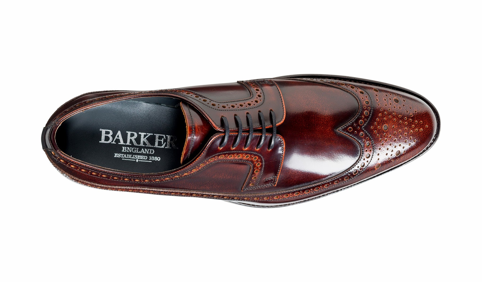 Woodbridge - Brandy Hi-Shine Derby | Barker Shoes