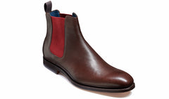 Hopper - Dark Walnut / Burgundy Elastic | Barker Shoes