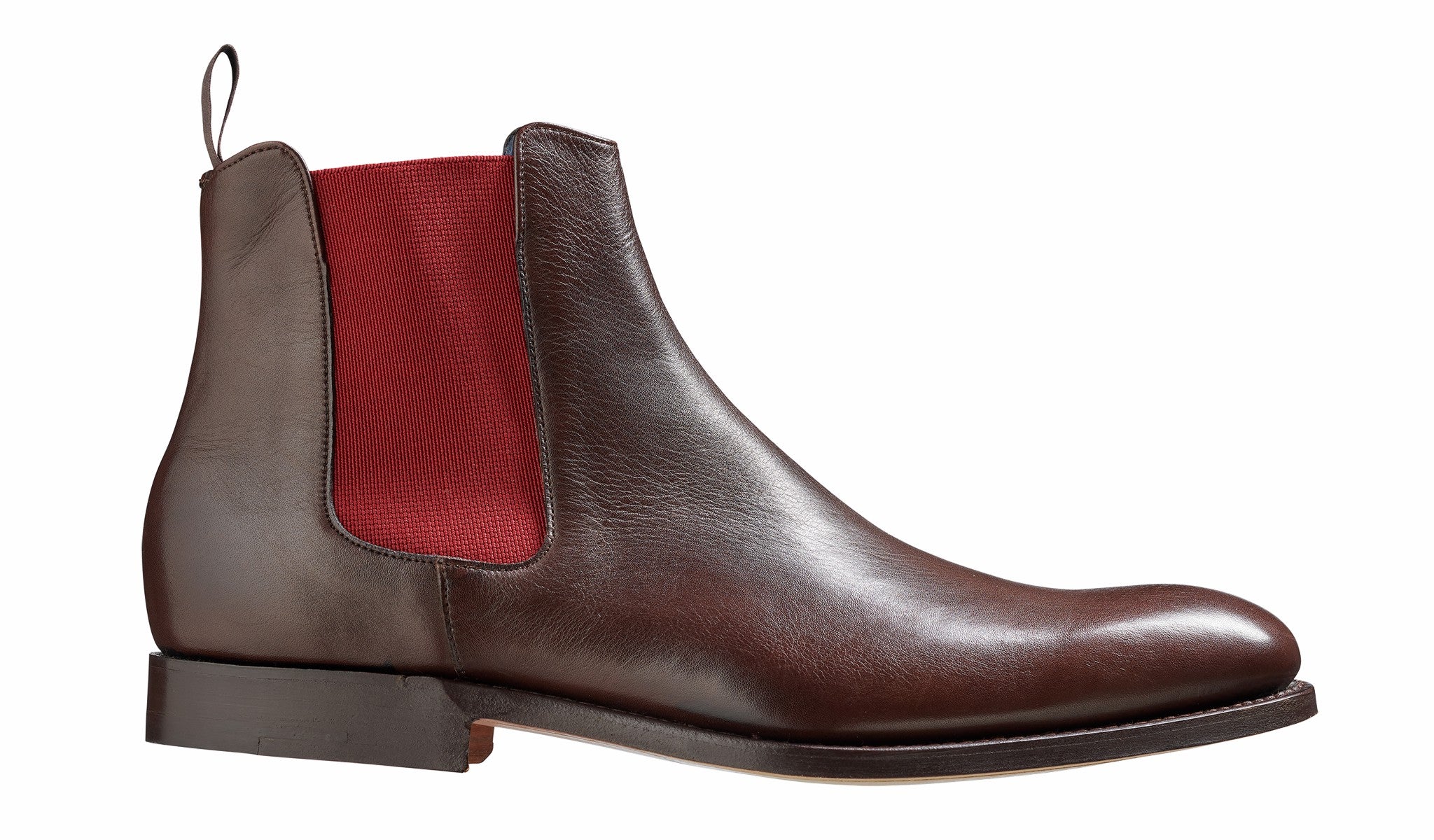 Hopper - Dark Walnut / Burgundy Elastic | Barker Shoes