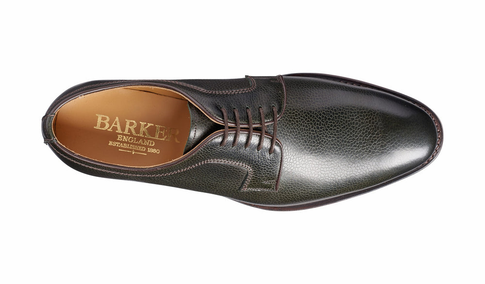 Skye - Olive Green Grain Derby | Barker Shoes