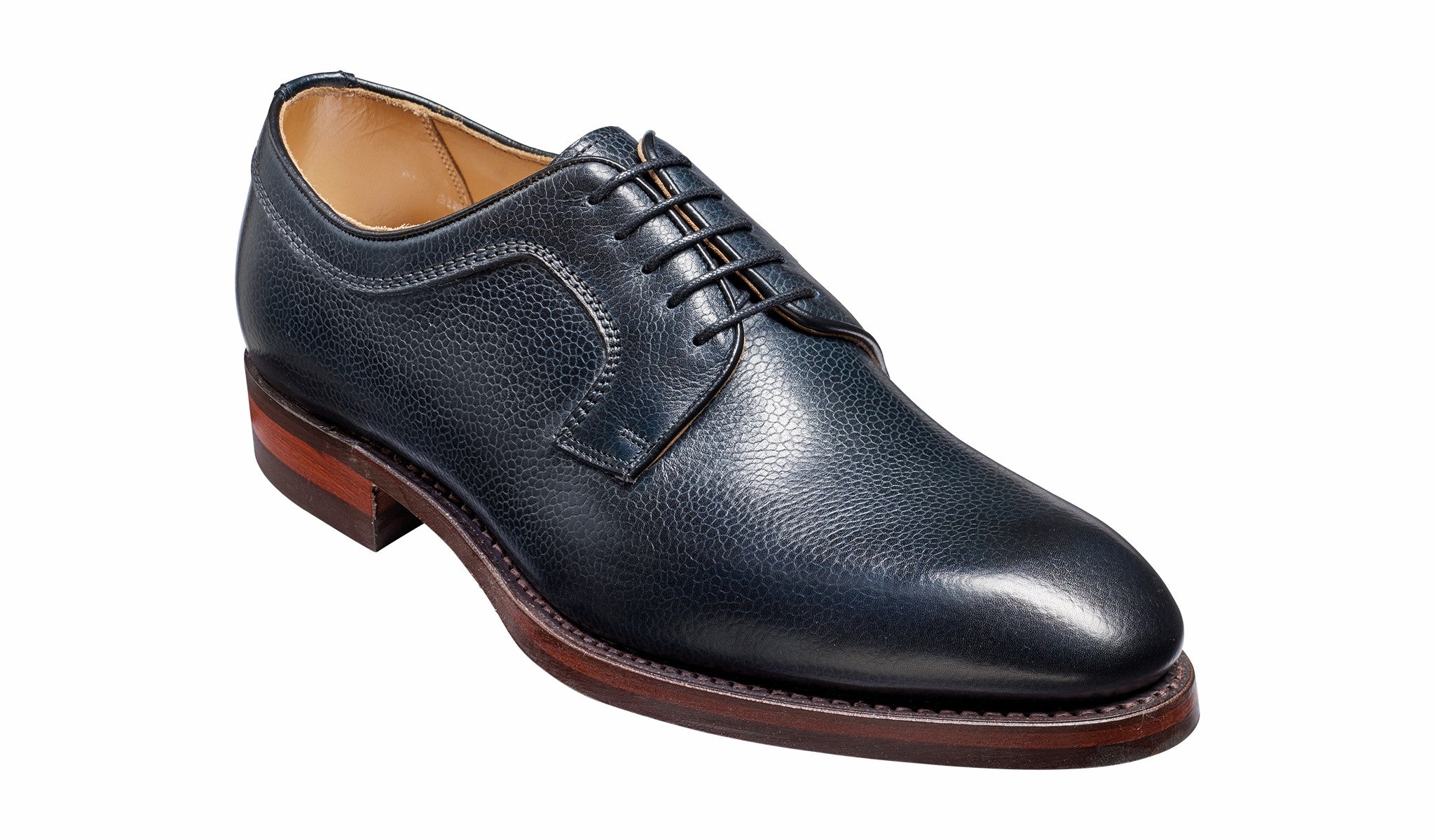 Skye - Navy Grain Derby | Barker Shoes