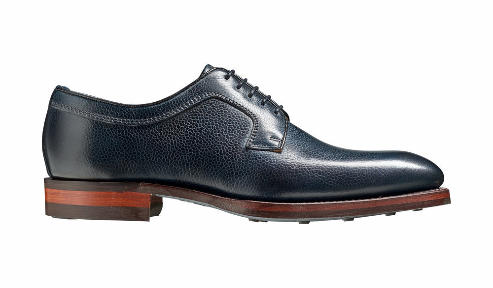 Skye - Navy Grain Derby | Barker Shoes