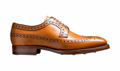 Calvay - Cedar Grain Mens Longwing Brogue Shoe | Barker Shoes