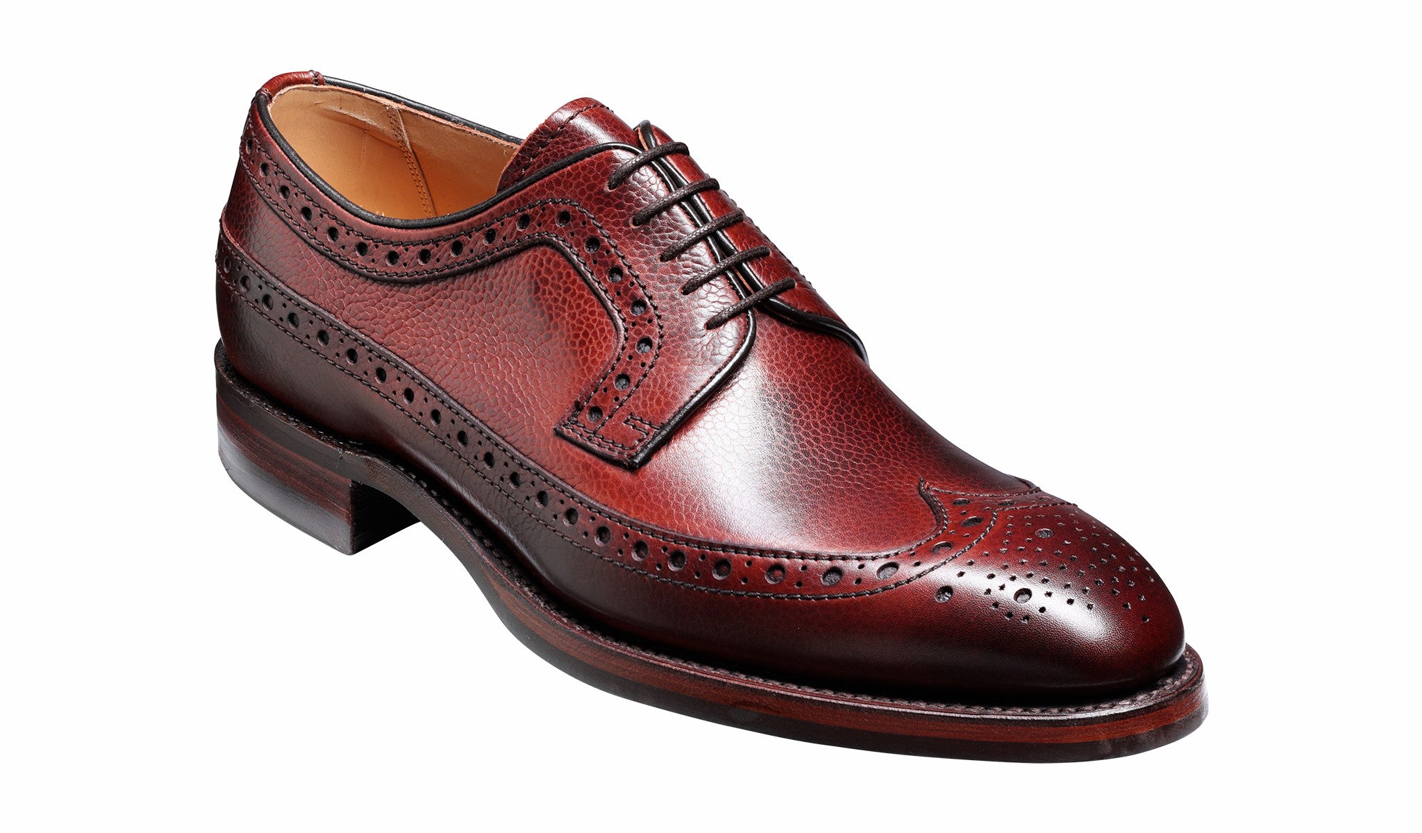 Calvay - Cherry Grain Longwing Brogue | Barker Shoes