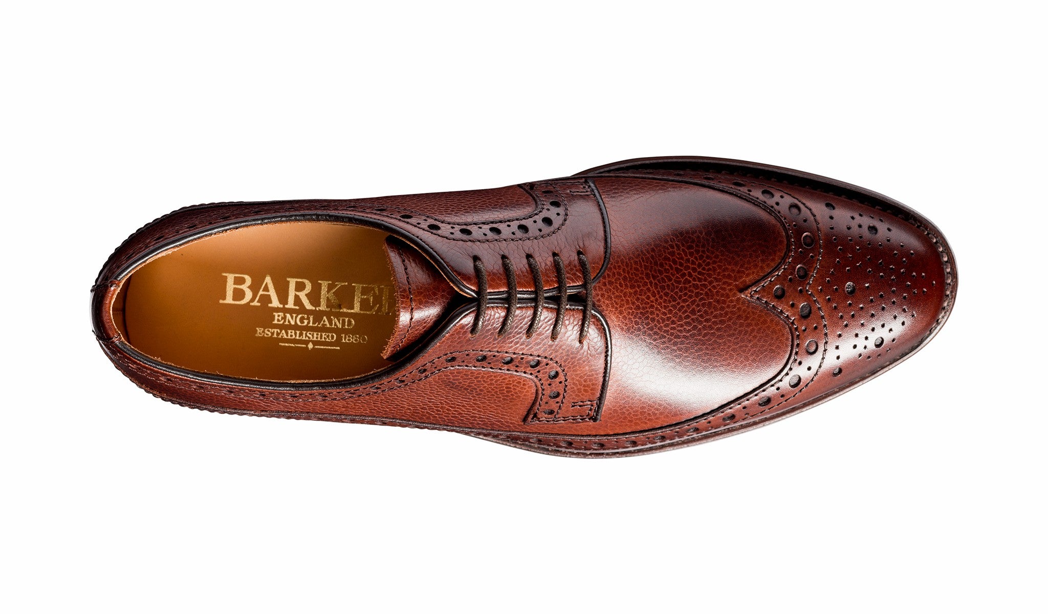 Calvay - Cherry Grain Longwing Brogue | Barker Shoes