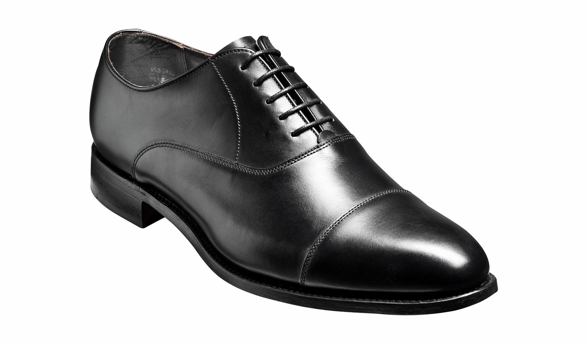 Duxford - Black Calf - Toe Cap Oxford Shoe | Barker Shoes