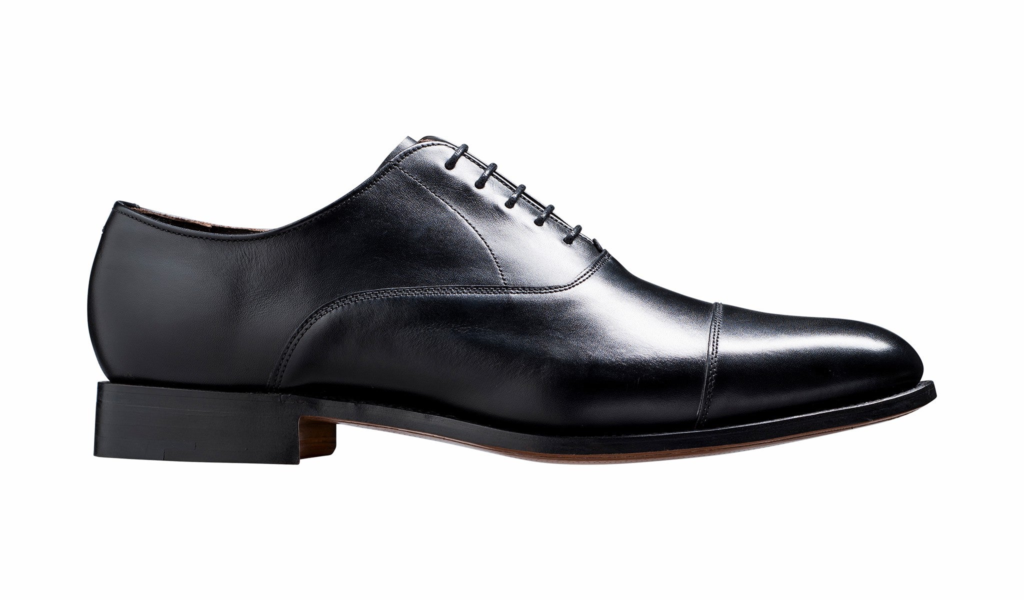 Duxford - Black Calf - Toe Cap Oxford Shoe | Barker Shoes