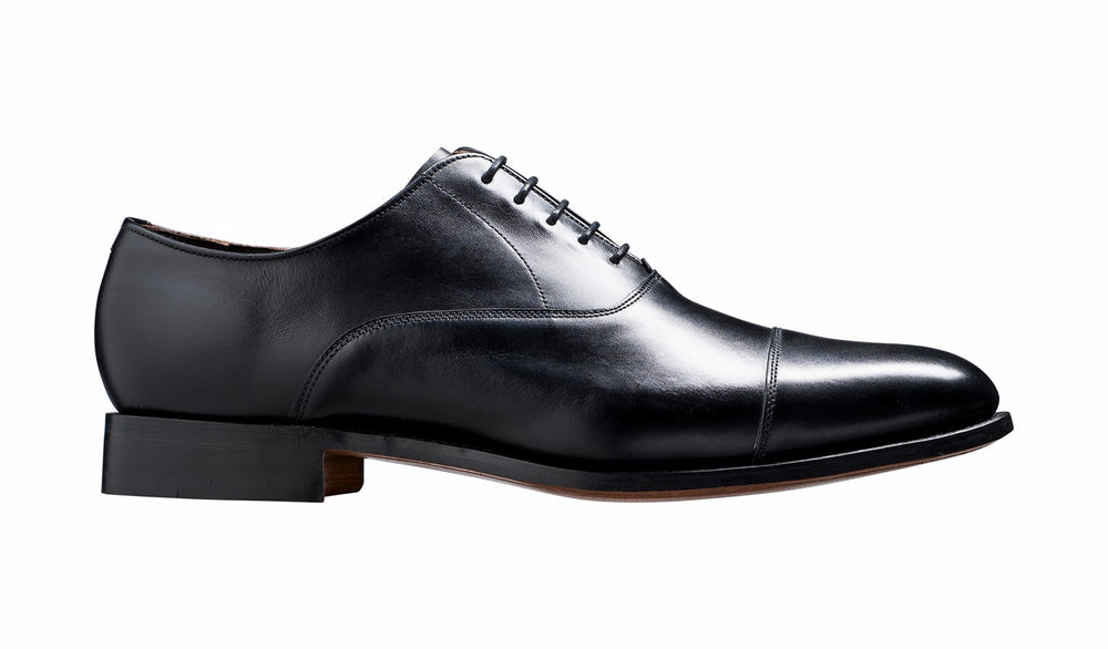 Duxford - Black Calf - Toe Cap Oxford Shoe | Barker Shoes