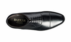 Duxford - Black Calf - Toe Cap Oxford Shoe | Barker Shoes
