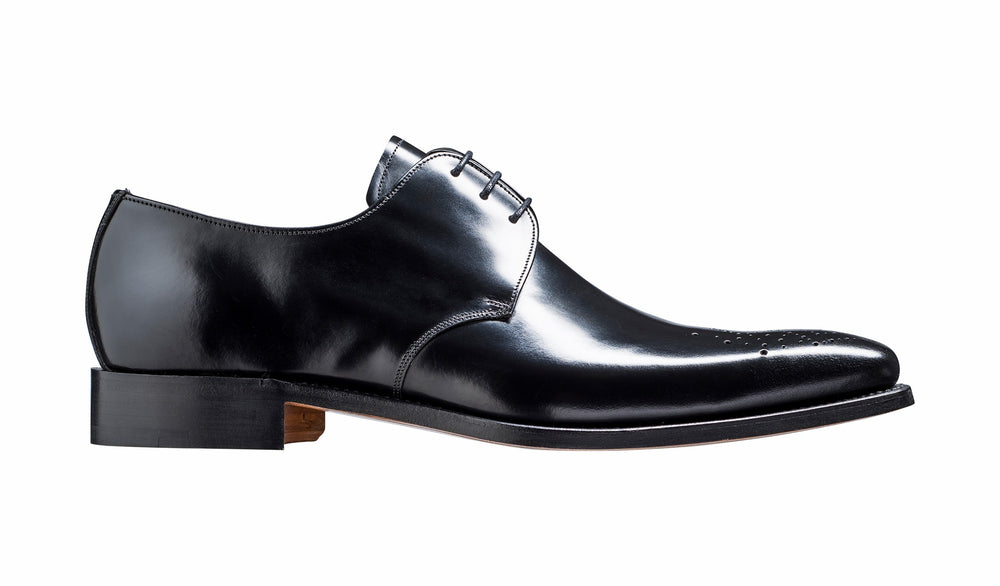 Darlington - Black Hi-Shine Derby Calf Leather Shoe | Barker Shoes
