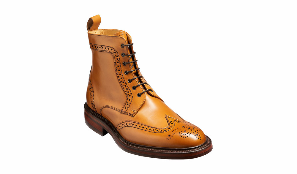 Calder - Cedar Calf Wing-cap Boot | Barker Shoes