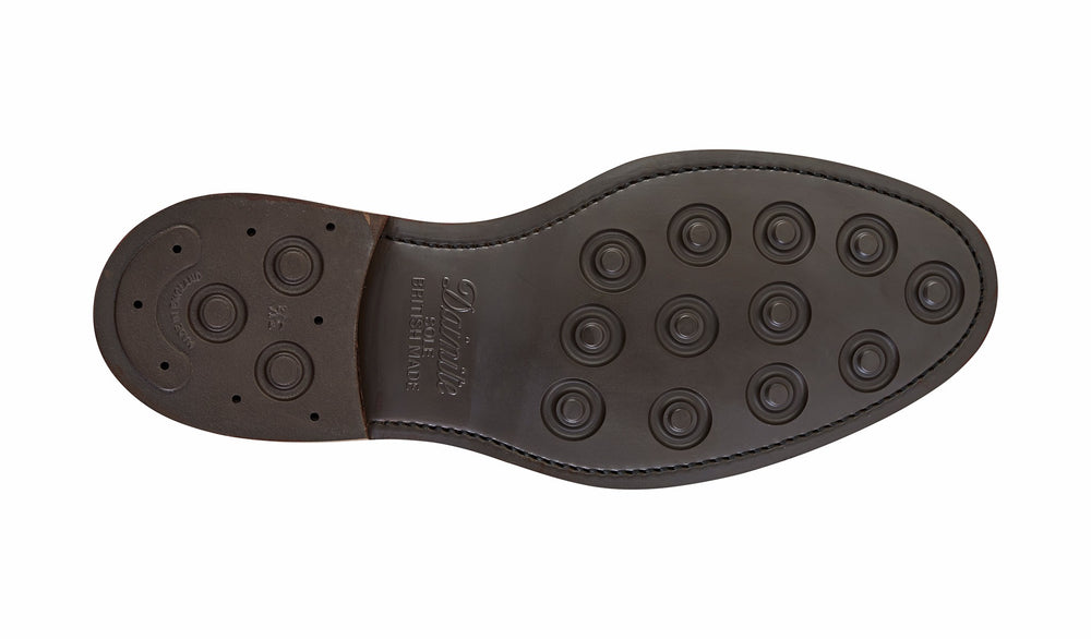 Calder - Dark Brown Grain Mens Wingtip Boot | Barker Shoes