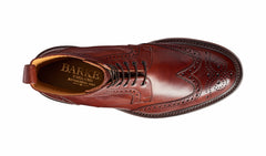 Calder - Cherry Grain Wingtip Boot with Rubber Sole | Barker Shoes