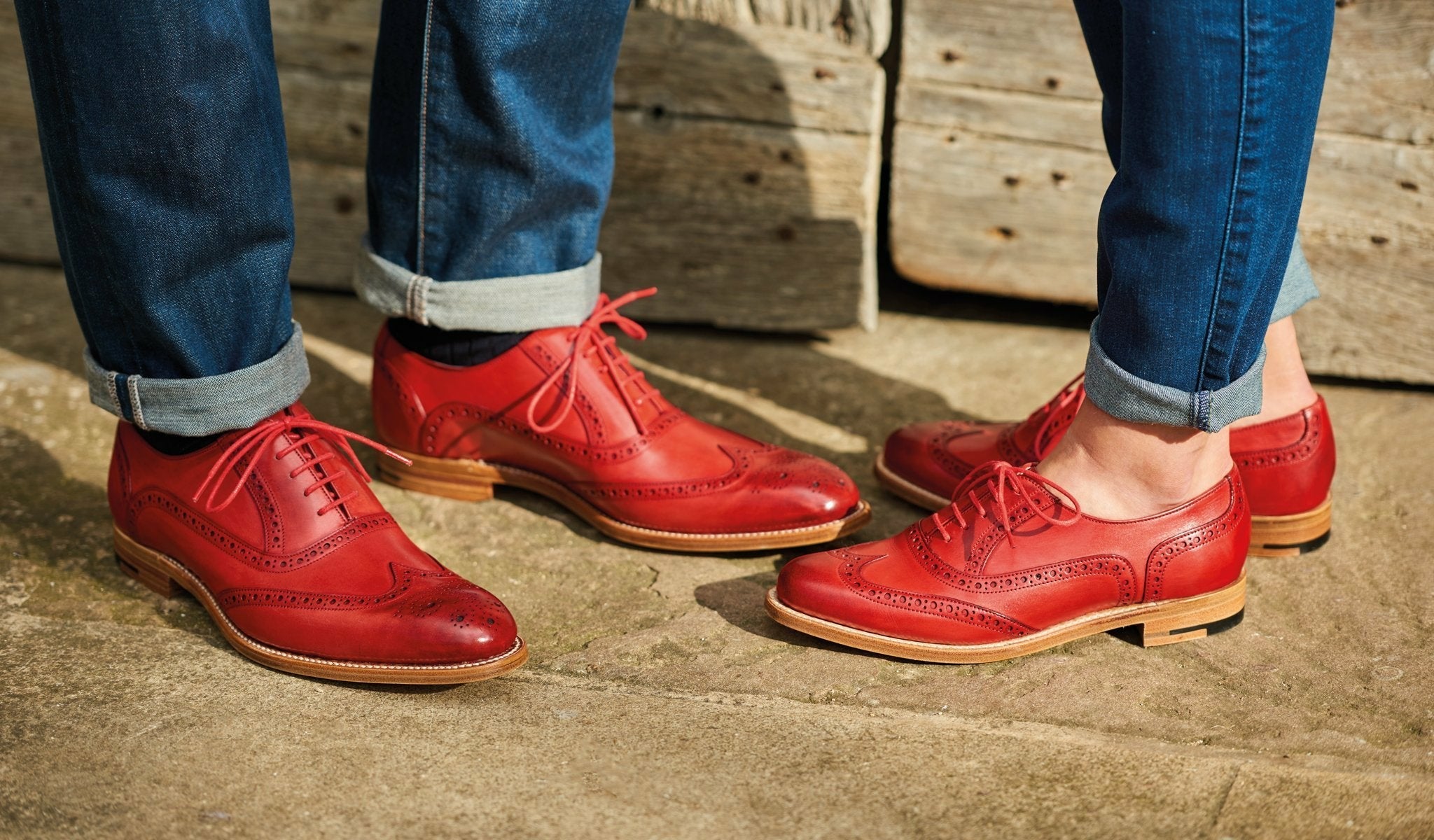 Valiant - Navy Hand Painted Brogue | Barker Shoes