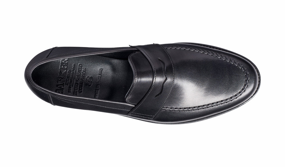 Jevington - Black Calf Loafer | Barker Shoes