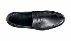 Jevington - Black Grain Loafer Shoe | Barker Shoes
