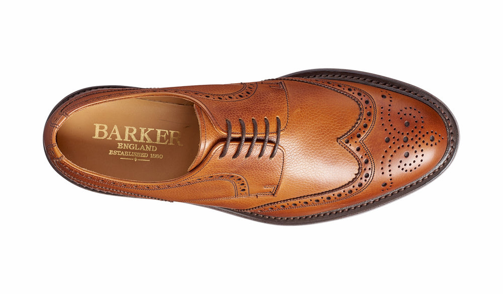 Kelmarsh - Cedar Grain Wingtip Brogue | Barker Shoes