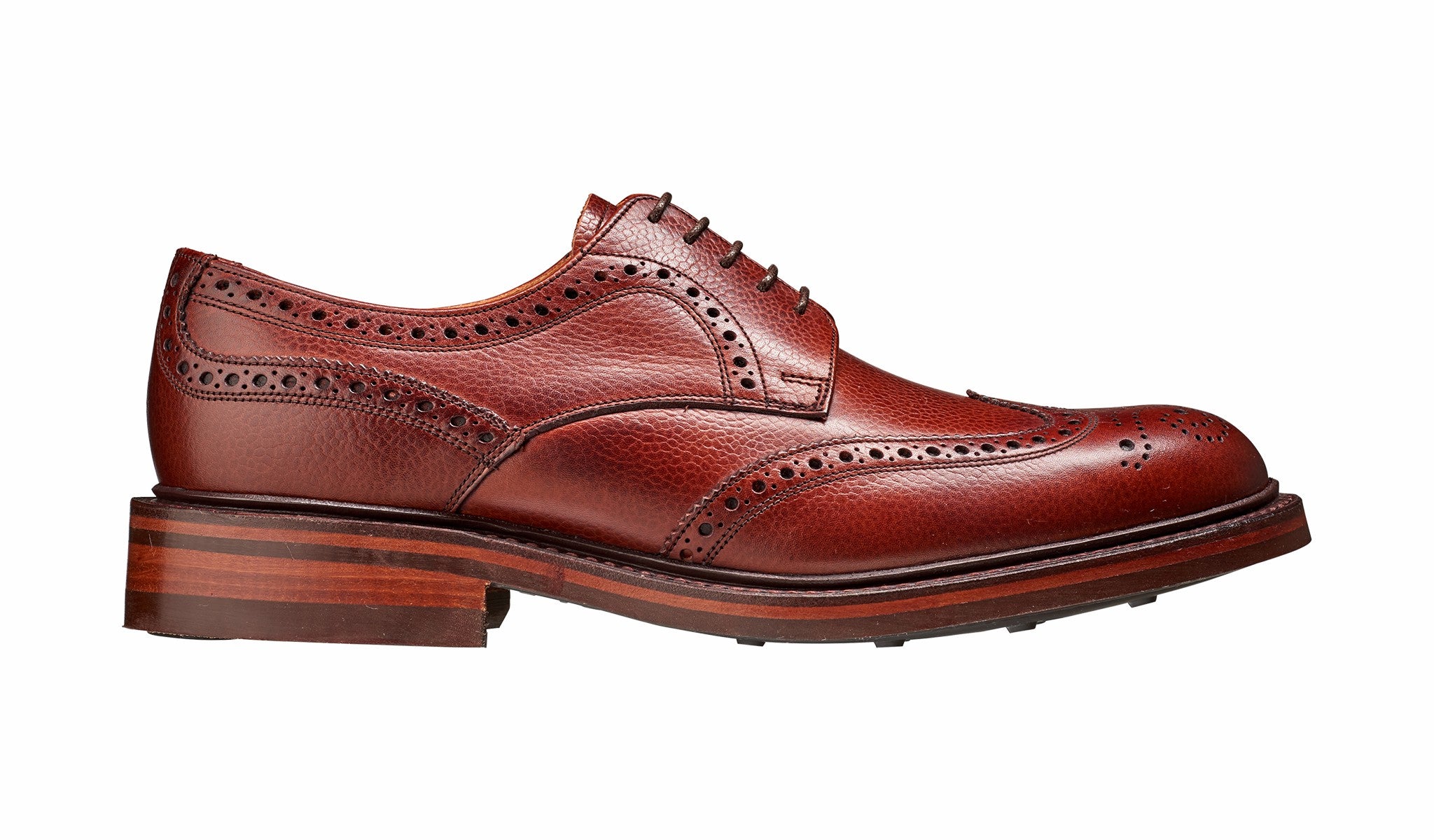 Kelmarsh - Cherry Grain Wingtip Brogue | Barker Shoes
