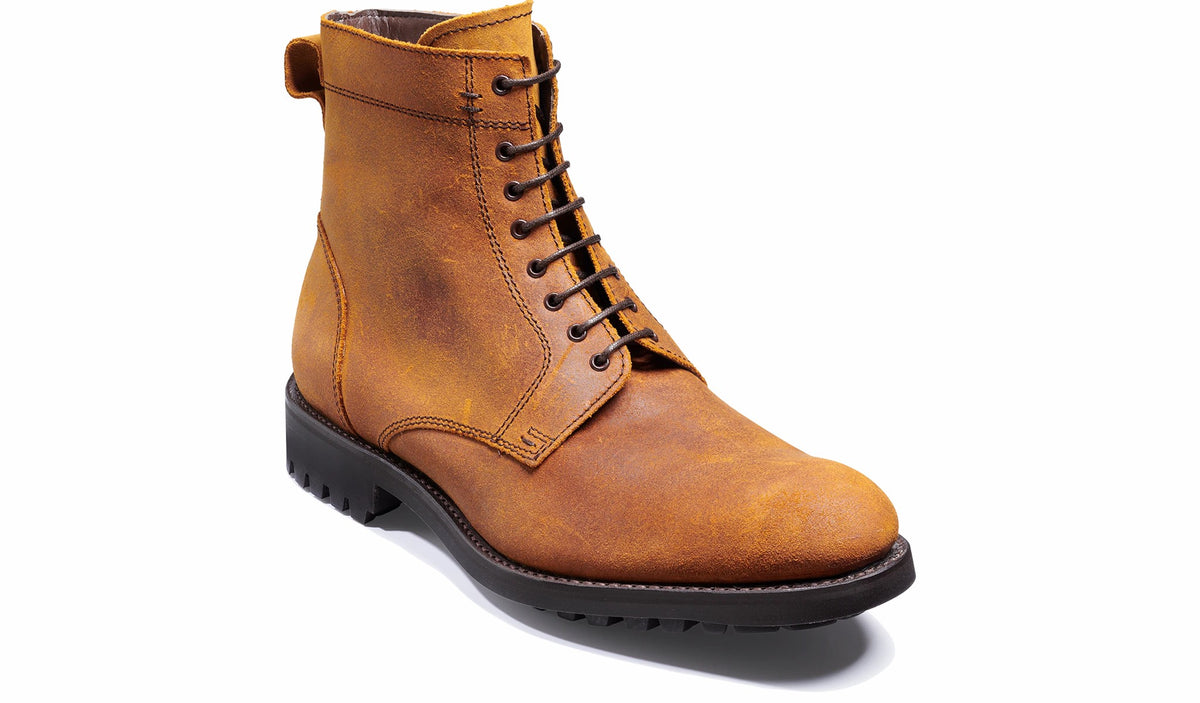 Logan - Brindle Waxy Calf | Barker Shoes