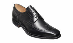 Larry - Black Calf Brogue Derby Shoe | Barker Shoes