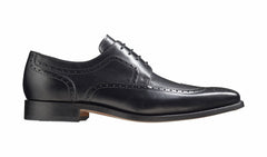 Larry - Black Calf Brogue Derby Shoe | Barker Shoes