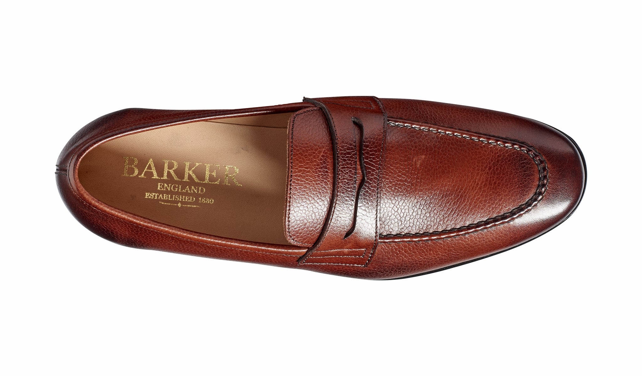 Ledley - Cherry Grain Loafer | Barker Shoes