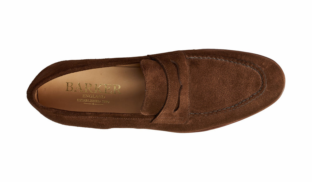 Ledley - Castagnia Suede Loafer | Barker Shoes