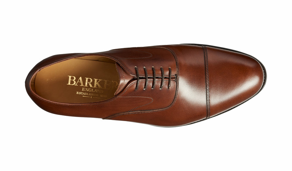 Malvern - Dark Walnut Calf Oxford | Barker Shoes