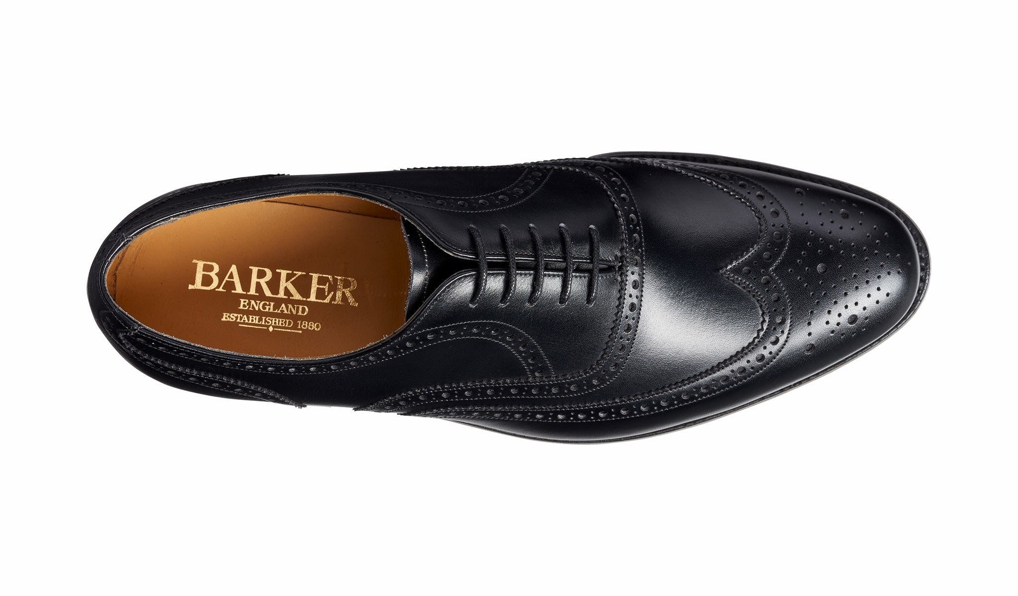 Malton - Black Calf Brogue | Barker Shoes