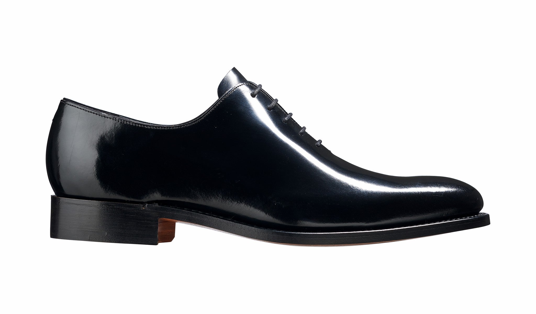 Nelson - Black Hi Shine Oxford Shoe | Barker Shoes