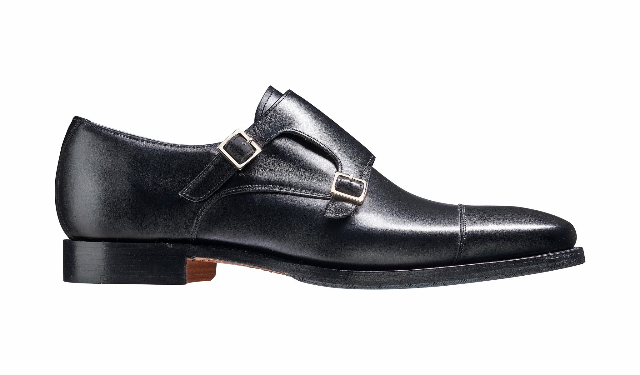 Edison - Black Calf - Monk Strap Shoe | Barker Shoes